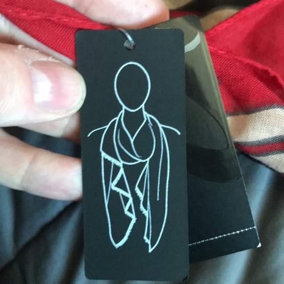 Cejon red and black zebra patterned infinity scarf. Brand new with tags. - Picture 6 of 9